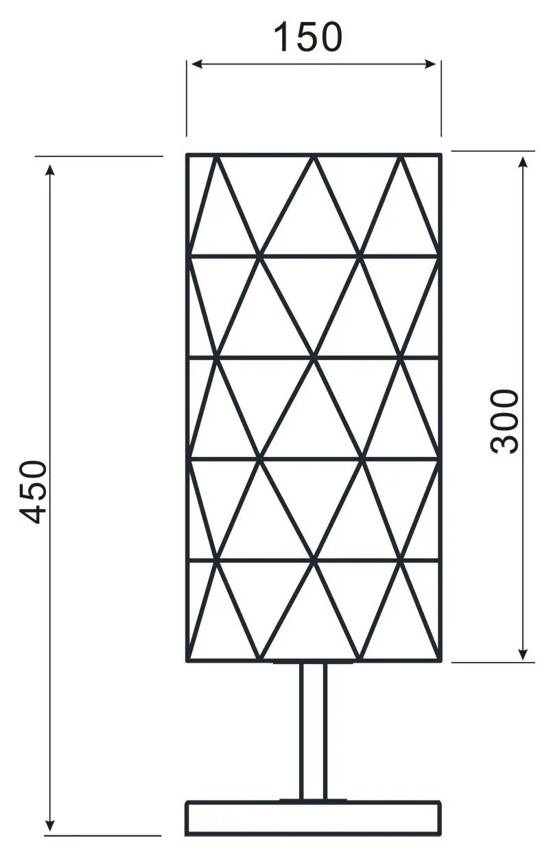 Tischlampe Asterope linear schwarz Ø 15cm