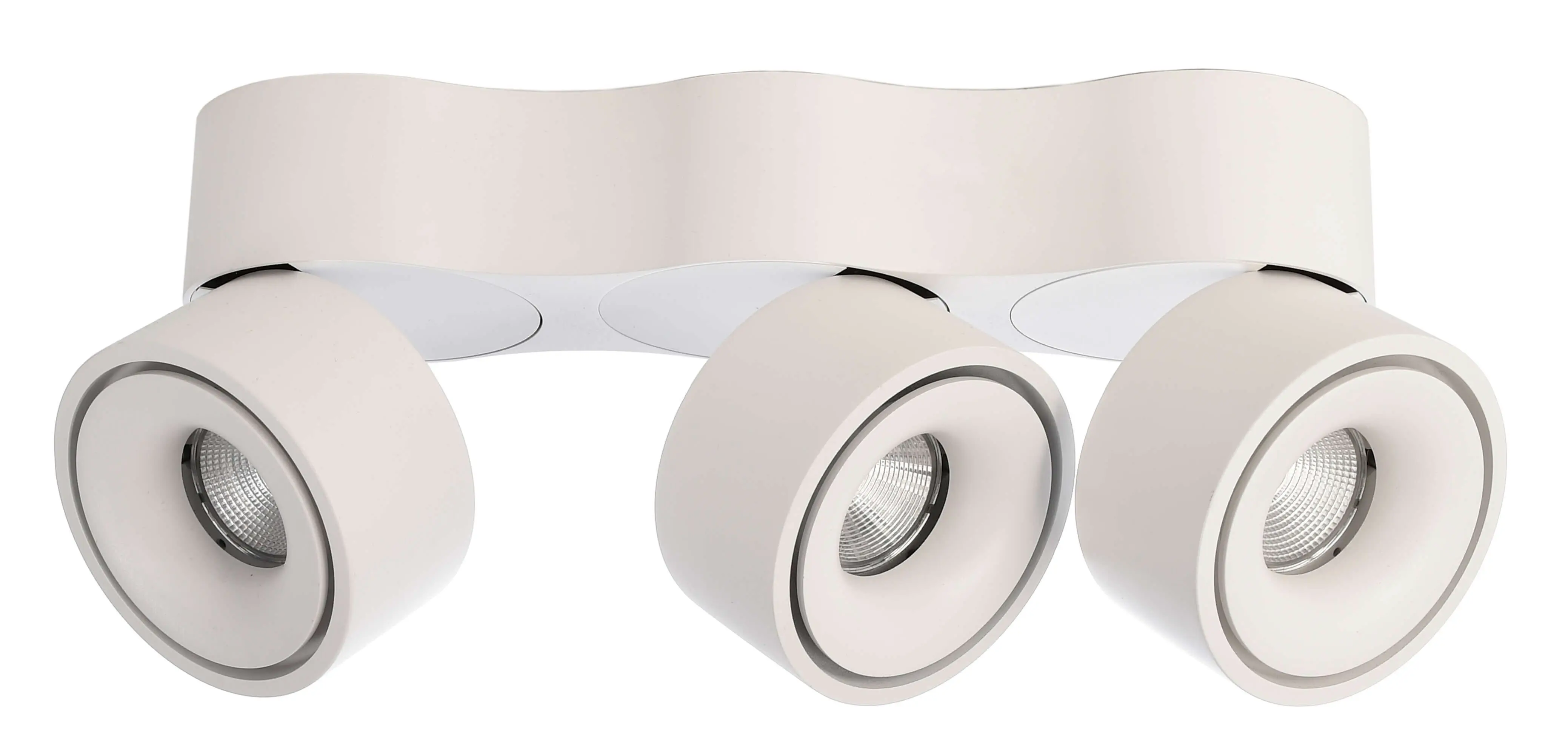 LED-Deckenlampe Uni Triple Flex in weiß 30W 3000K