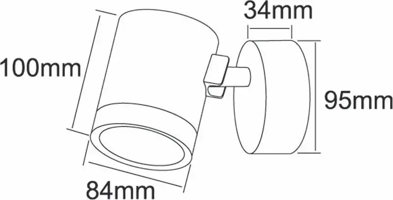 LED-Wandleuchte außen Mobby Rotator Ø 8,4 cm, anthrazit