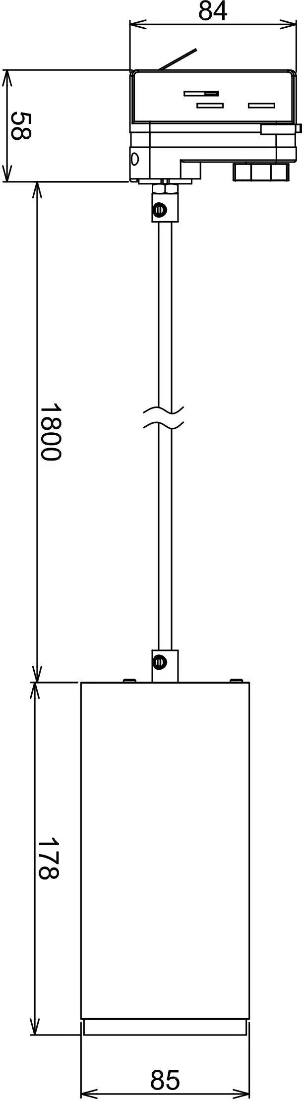 3-Phasen LED Pendelleuchte Lucea 20 3000K/4000K schwarz