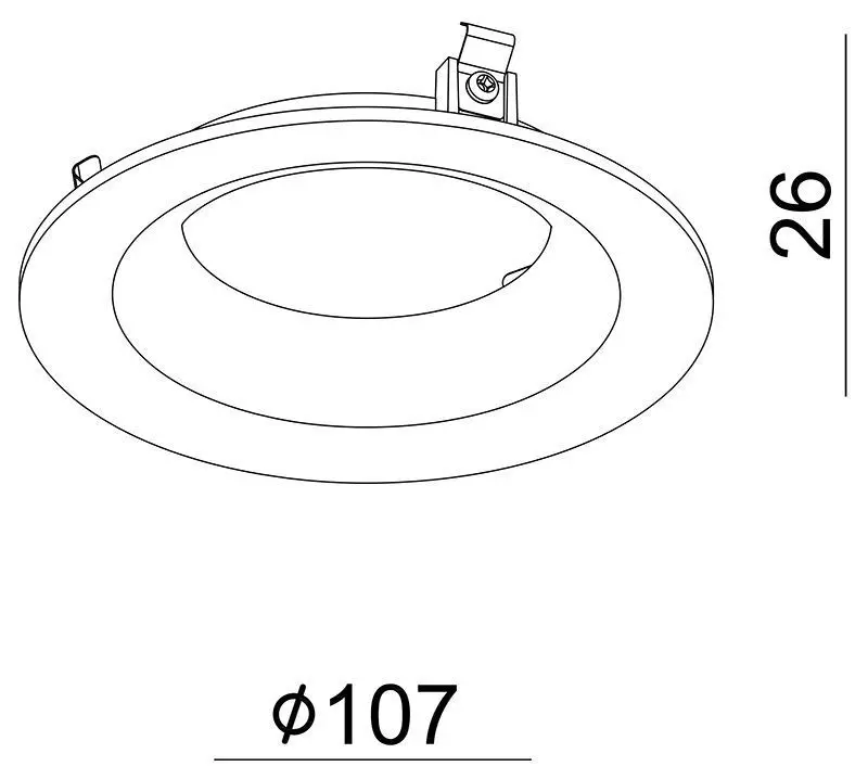 Reflektor Ring schwarz für Serie Uni II Max