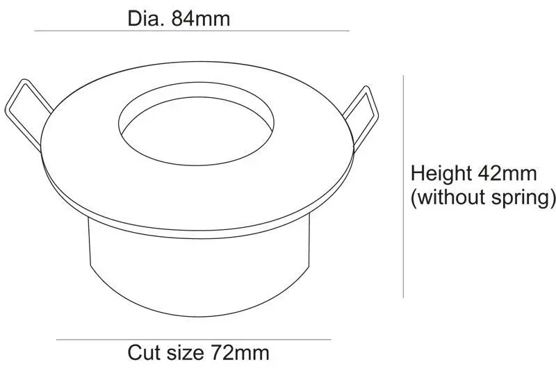 Einbaustrahler Pearl Light in rund IP65 Ø 8.4cm weiß