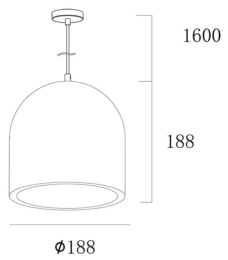 Hängelampe Concreto I aus Beton 1-flammig