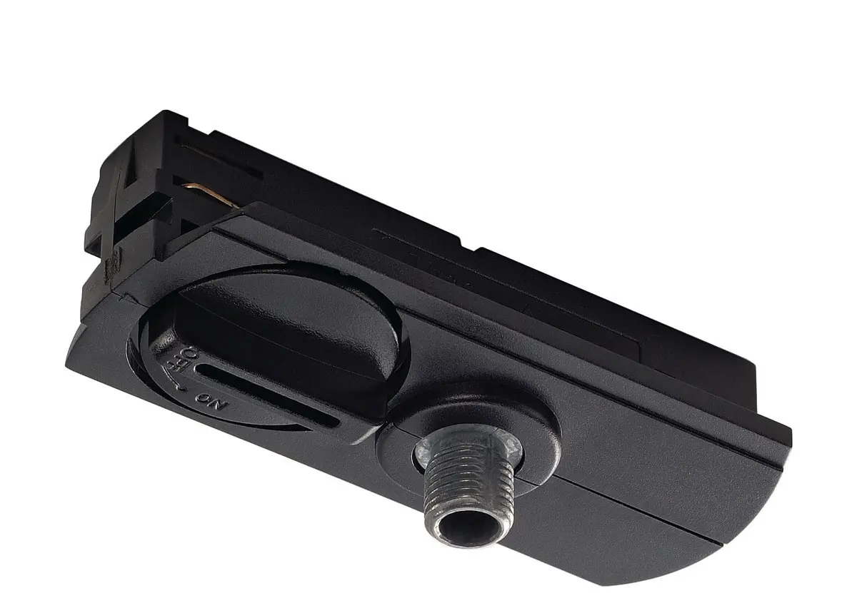 SLV 1 Phasen Leuchtenadapter schwarz