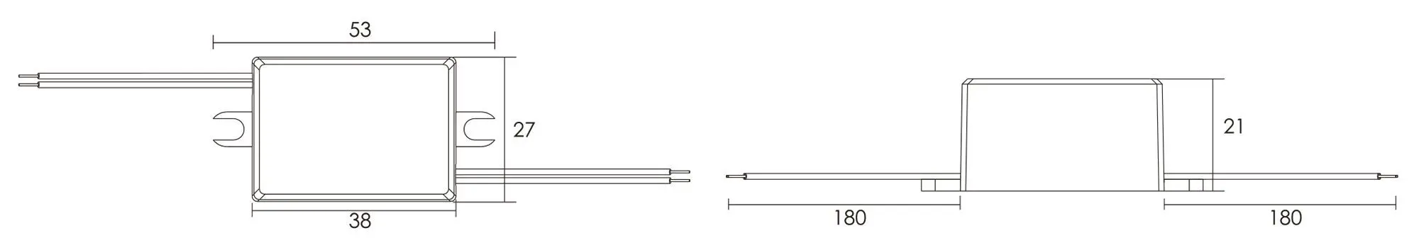 LED-Treiber Mini dimmbar IP65 DC/CC 4-8V, 2-4W, 500mA