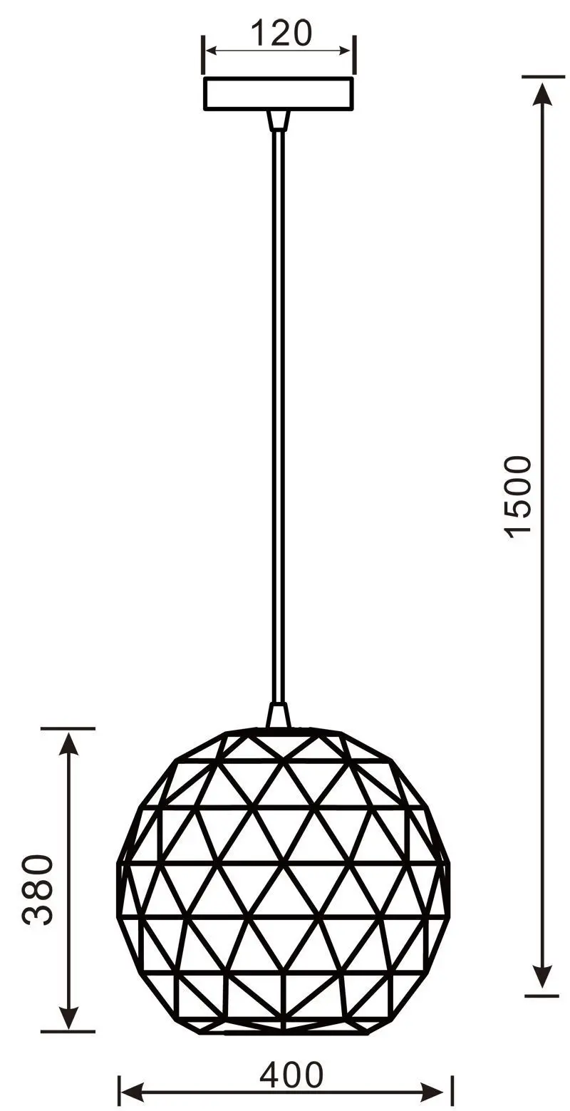 Hängeleuchte Asterope rund Blickfänger weiß Ø 40cm