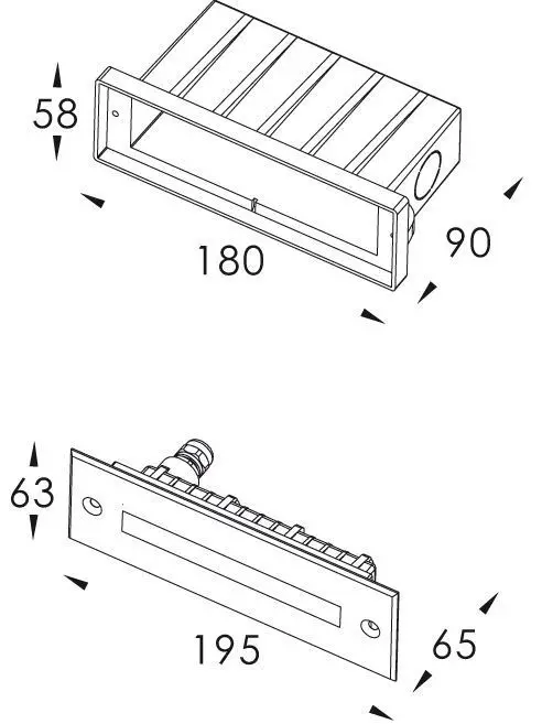 Bodeneinbauleuchte Linear Line IV LED 3.7W, 3000K, 35lm