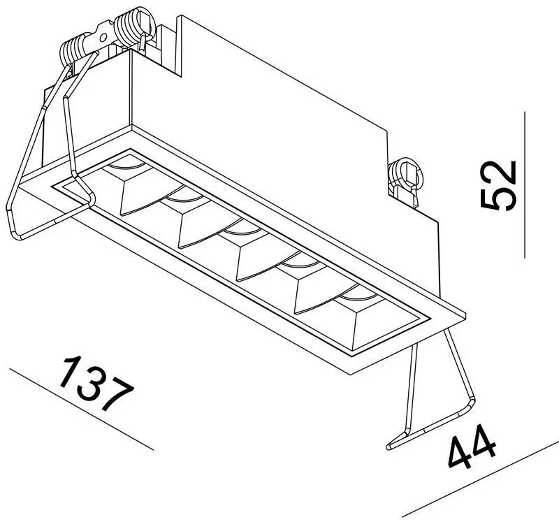 LED-Einbauleuchte Ceti 5 versch. Reflektoren 10W