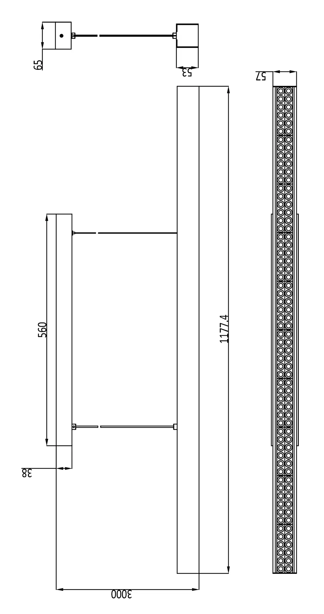 LED-Pendelleuchte D Profession Up/Down Triac weiß