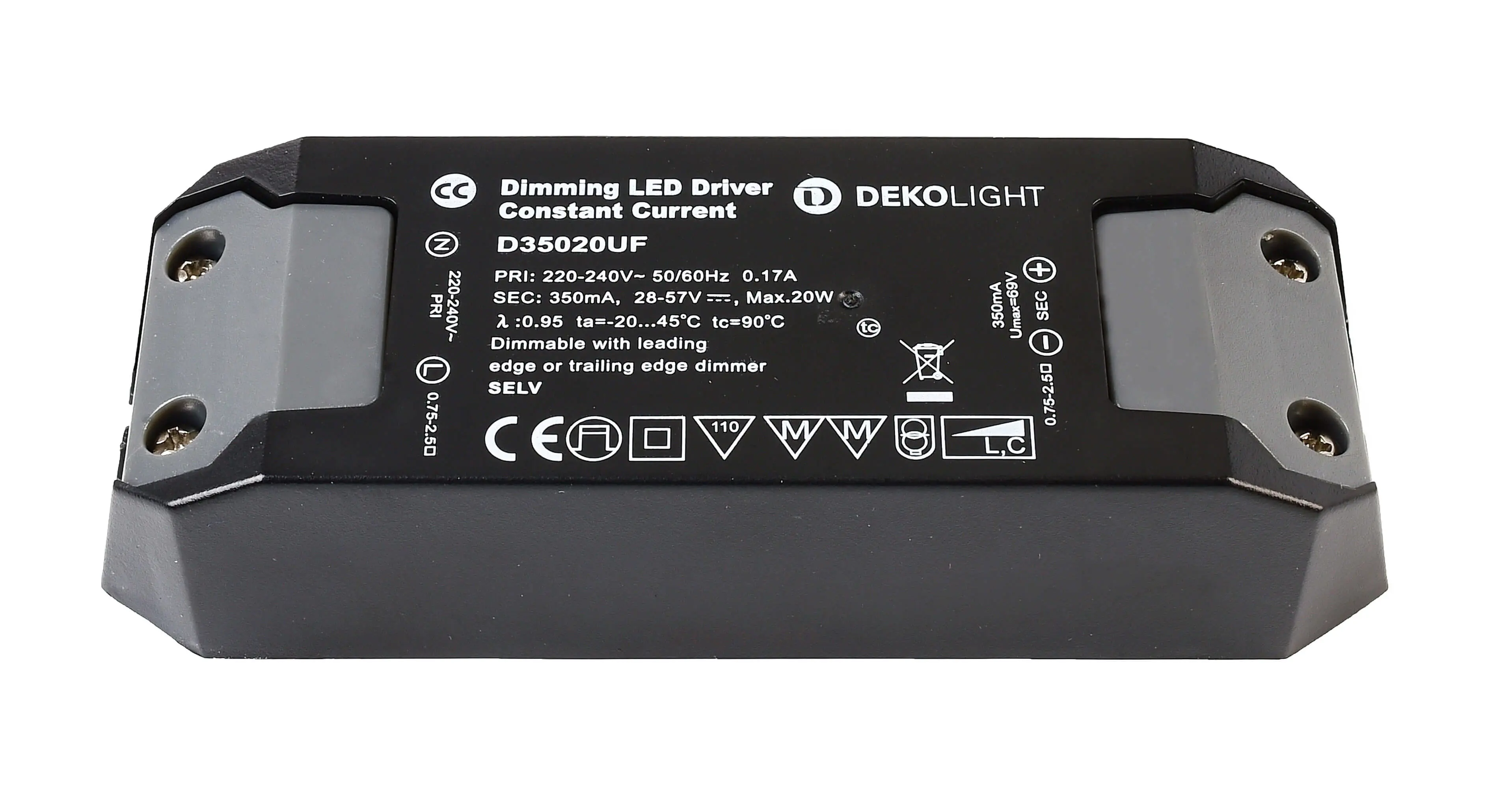 LED-Treiber Basic dimmbar DC/CC 28.57V, 9.8-20W, 350mA