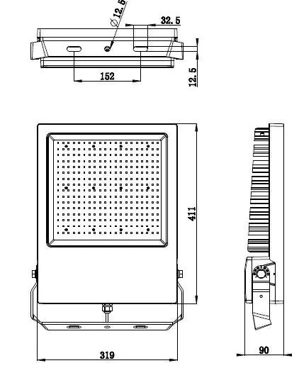 Fluter Atik Maximum IP65/44 LED 242W, 4000K, 31800lm