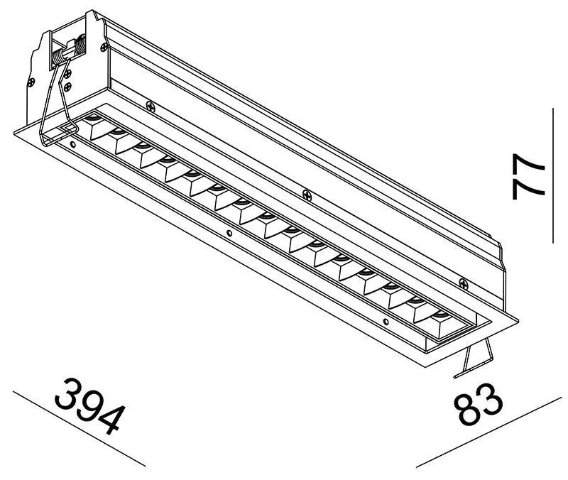 LED-Einbauleuchte Ceti 15 Move versch. Reflektoren 30W