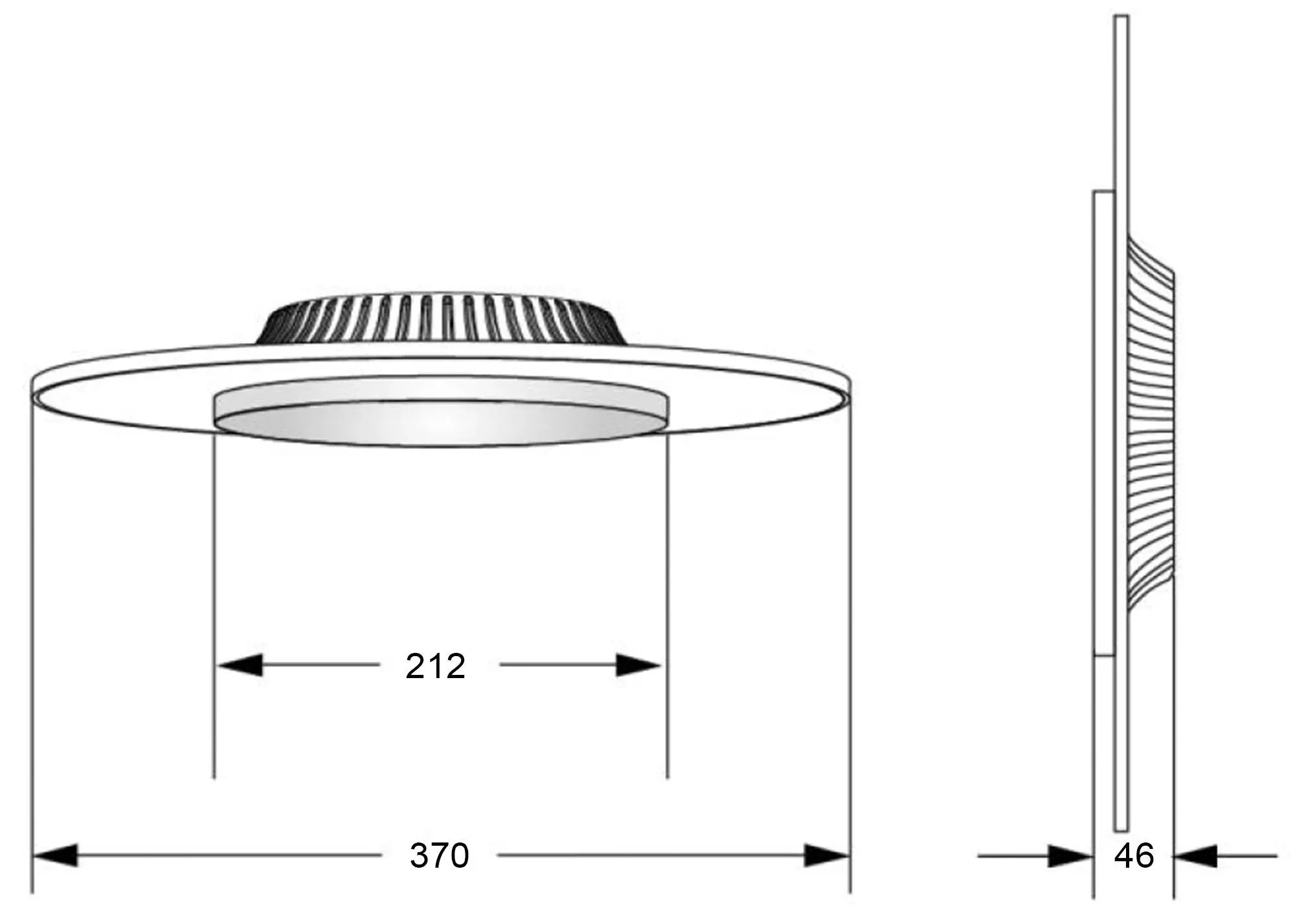 LED-Deckenleuchte Zaniah 18W Cover weiß Ø 37cm