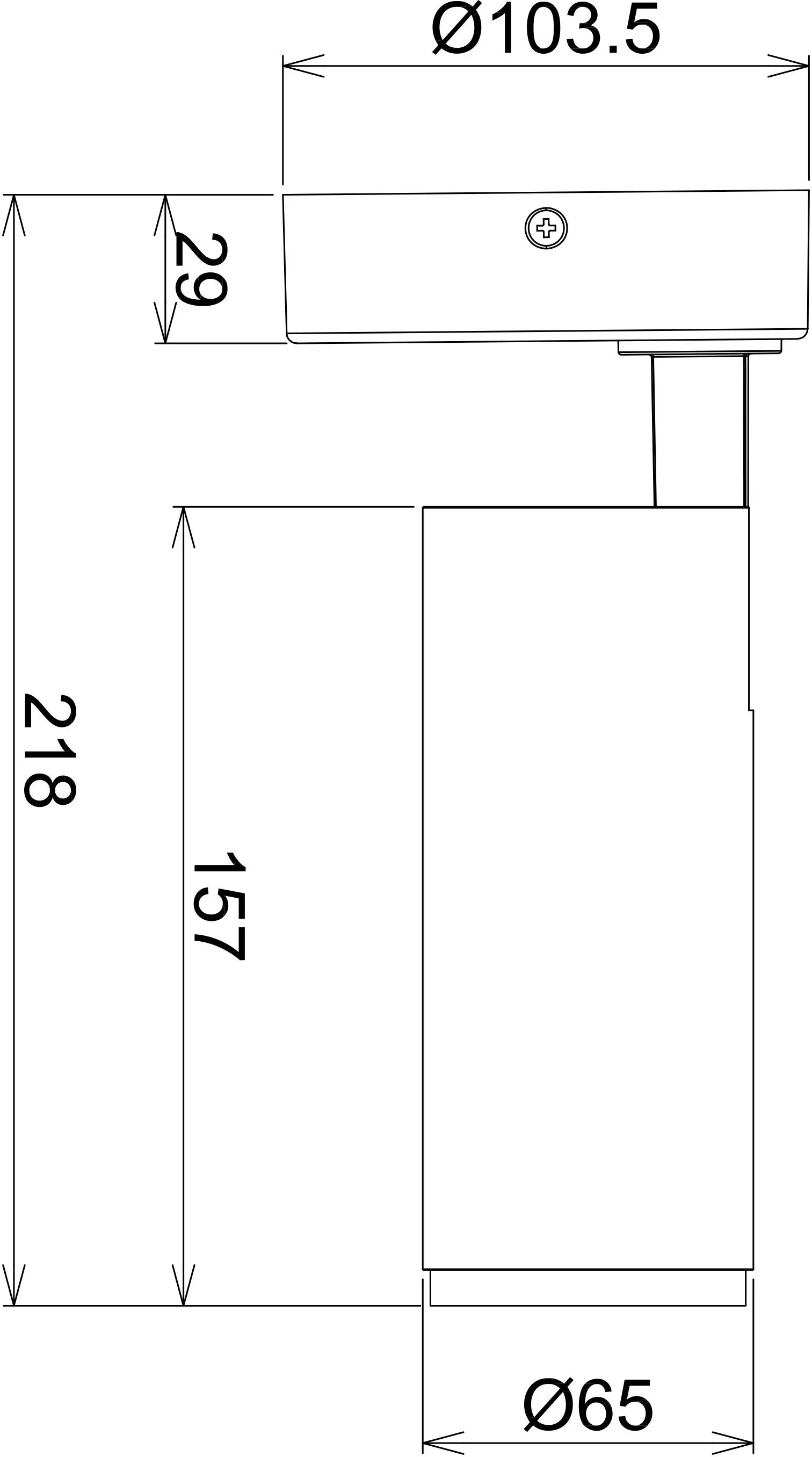 LED-Deckenstrahler Lucea 10 Switch 3000K/4000K weiß