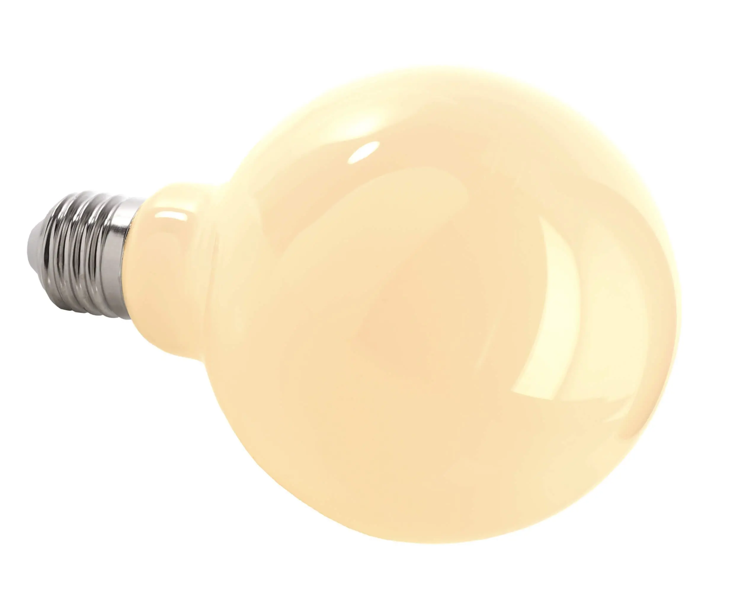 LED-Lampe Filament G95 E27 8,5W, 2700K, milchig