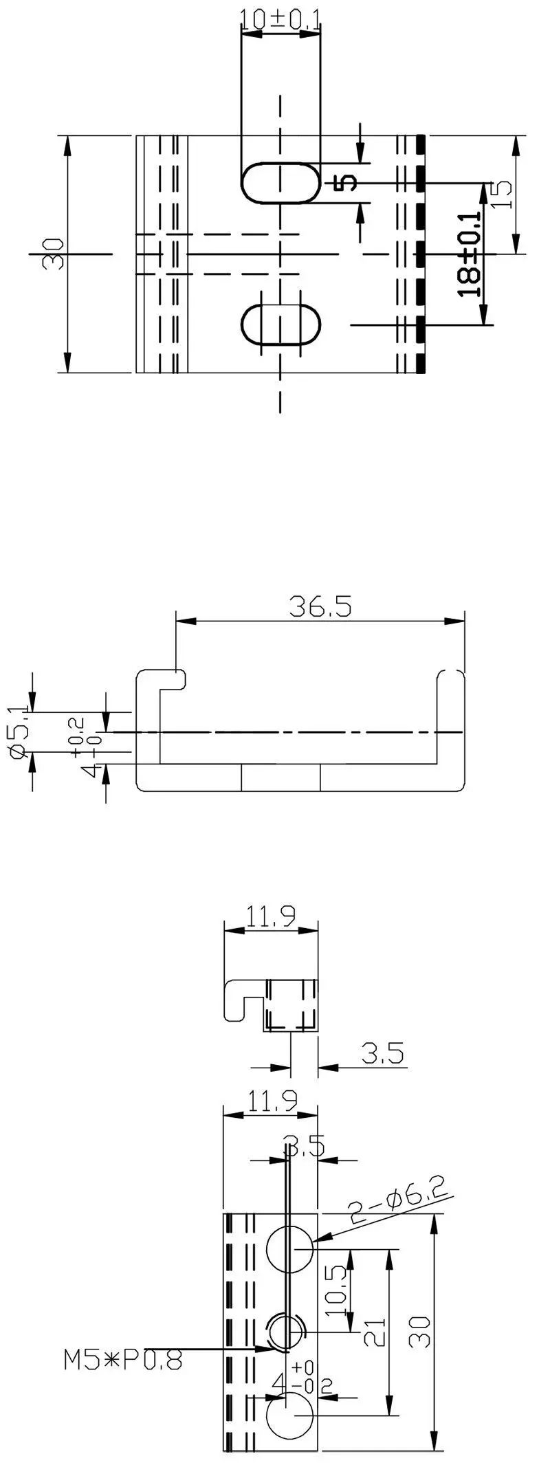Schnell-Montageklammer für Messebau D-Line Stromschiene