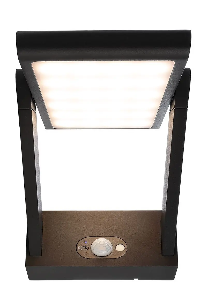 Solar Wandleuchte LED Premium I mit Sensor, schwenkbar