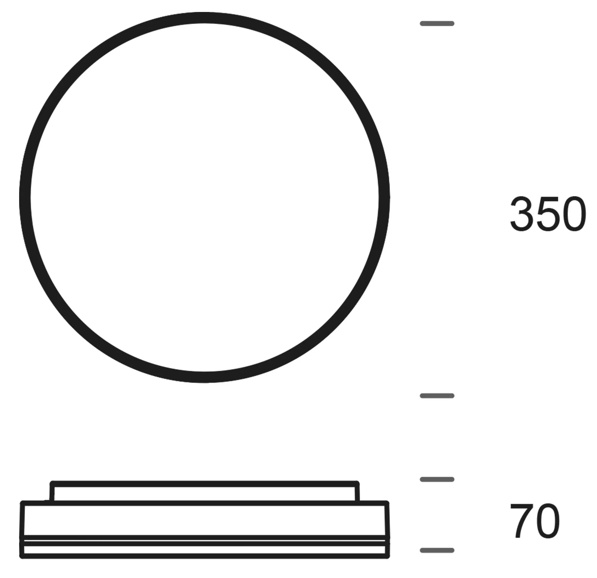 LED-Deckenlampe Subra Device Sensor 3000K Ø 35cm