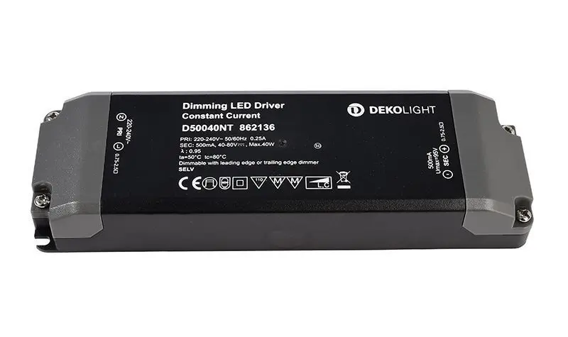 LED-Treiber Basic dimmbar DC/CC 40-80V, 20-40W, 500mA