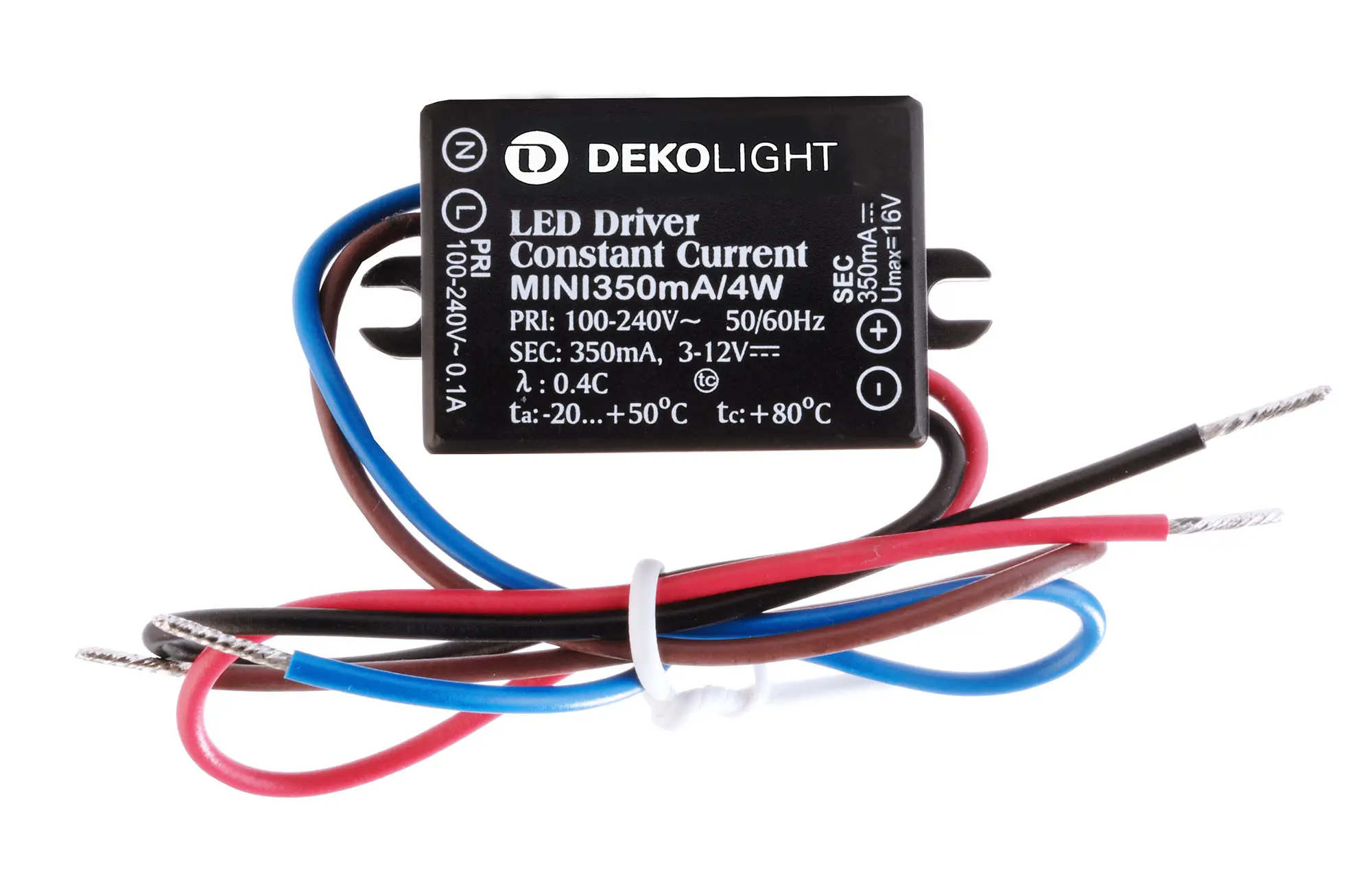 LED-Netzgerät Mini CC 3-12V DC 1,1-4W IP65, 350mA