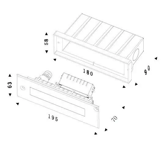 Bodeneinbauleuchte Linear Line I LED 5.5W, 3000K, 340lm