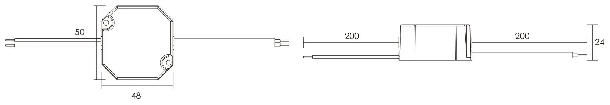 LED-Treiber Netzgerät Octo IP65 DC/CV 24V, 12W, 0-500mA