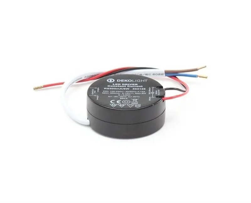 LED-Treiber Netzgerät Round DC/CC 6-16V, 3-8W, 500mA
