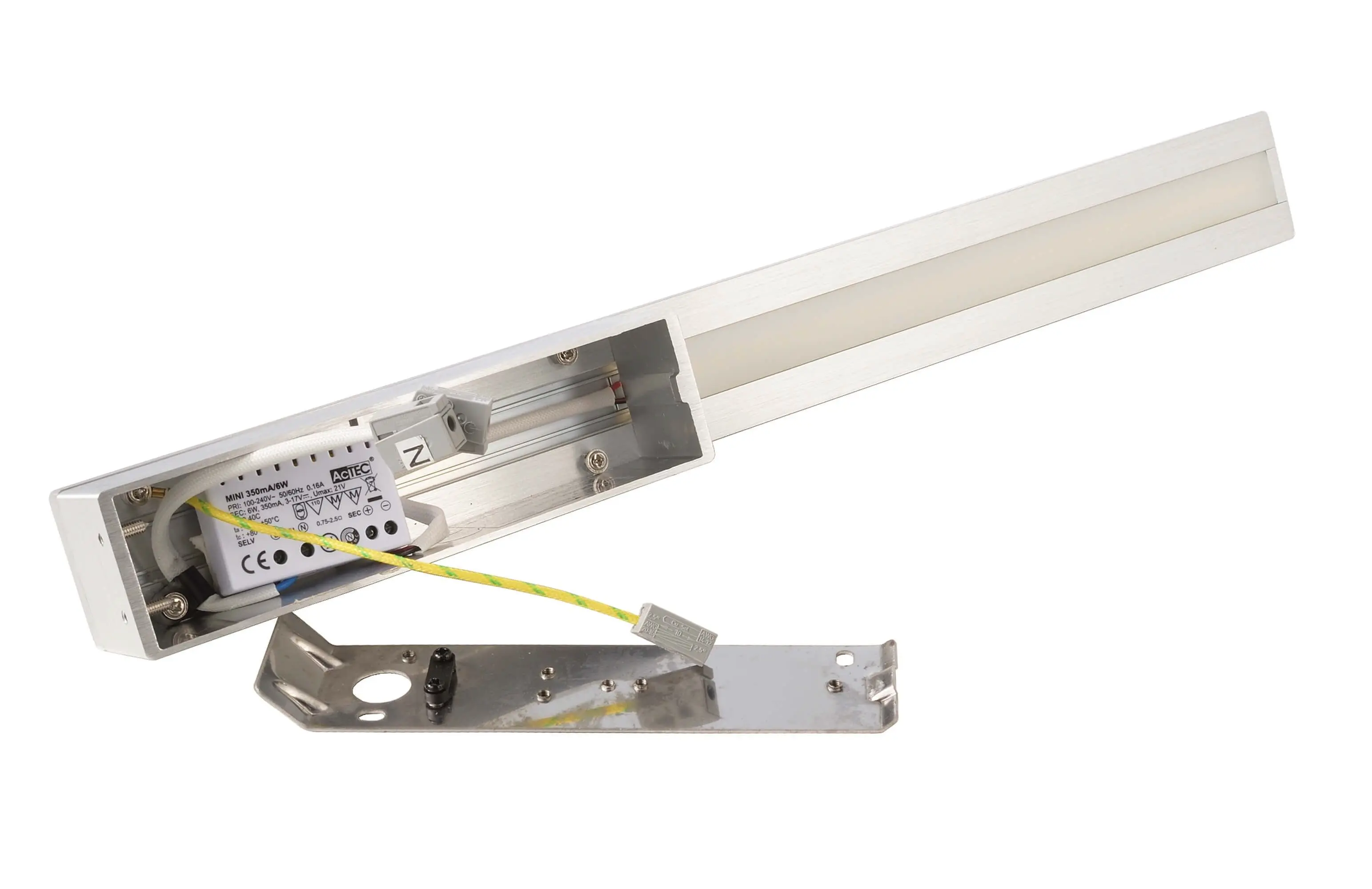 LED-Wandleuchte Parala 425 indirekte Beleuchtung silber