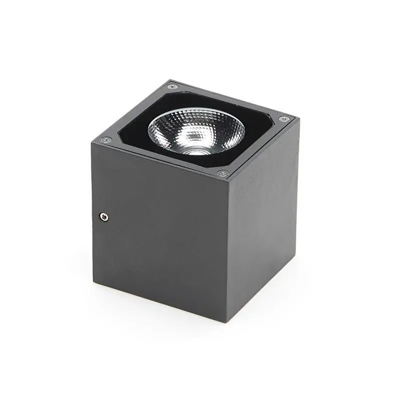 LED-Außenwandleuchte Cubodo II Single, dunkelgrau