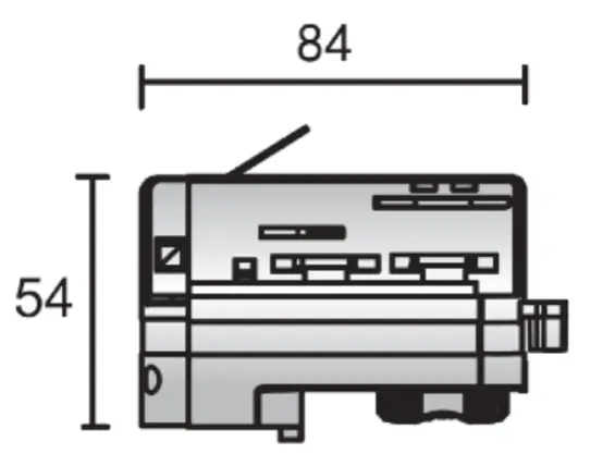 3-Phasen Multi Adapter für D-Line Stromschiene weiß