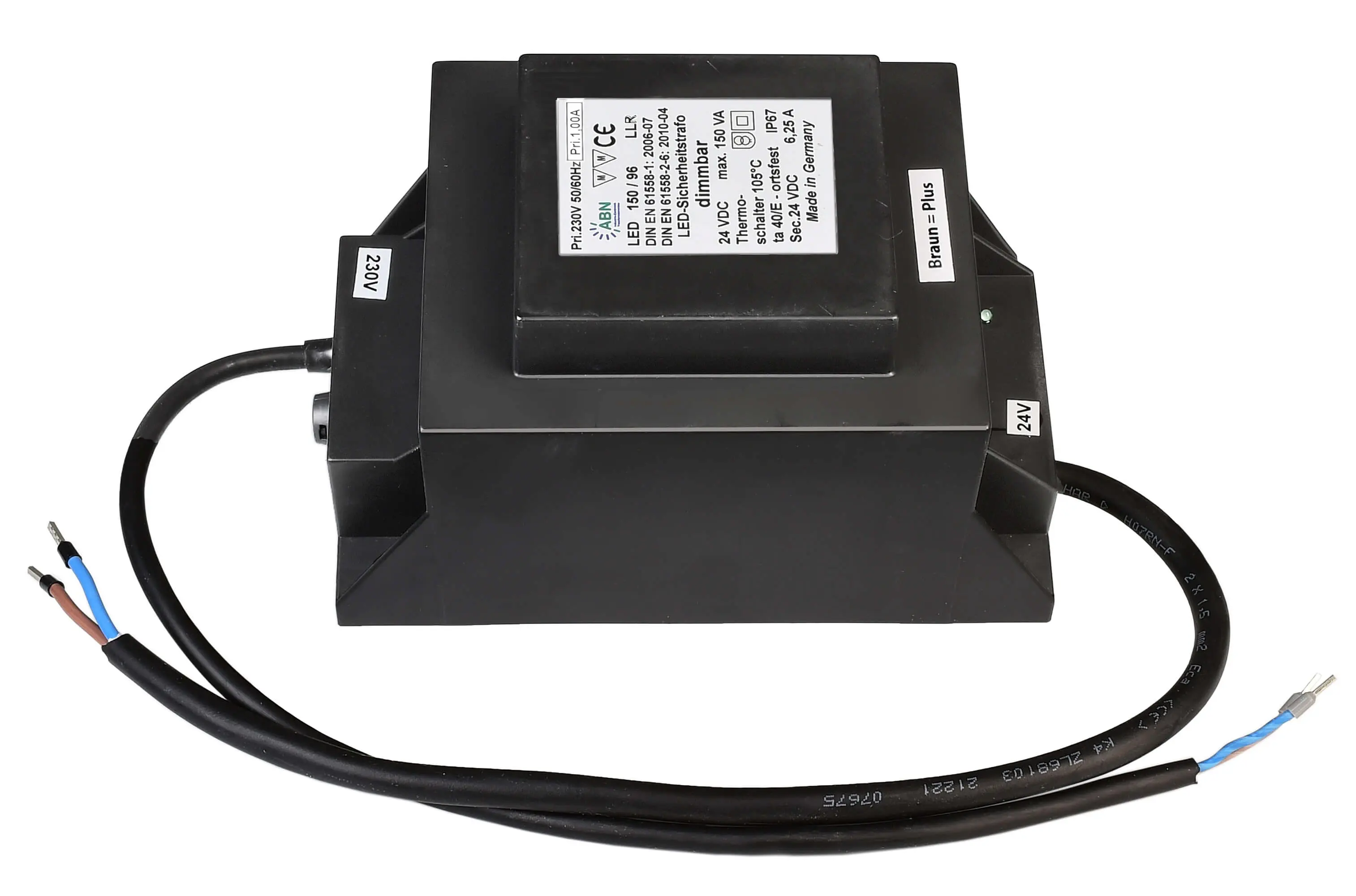 LED-Sicherheitstransformator IP67 dimmbar 24V, 30-150W