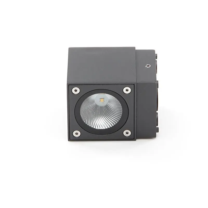 LED-Außenwandleuchte Cubodo II Single Mini, dunkelgrau