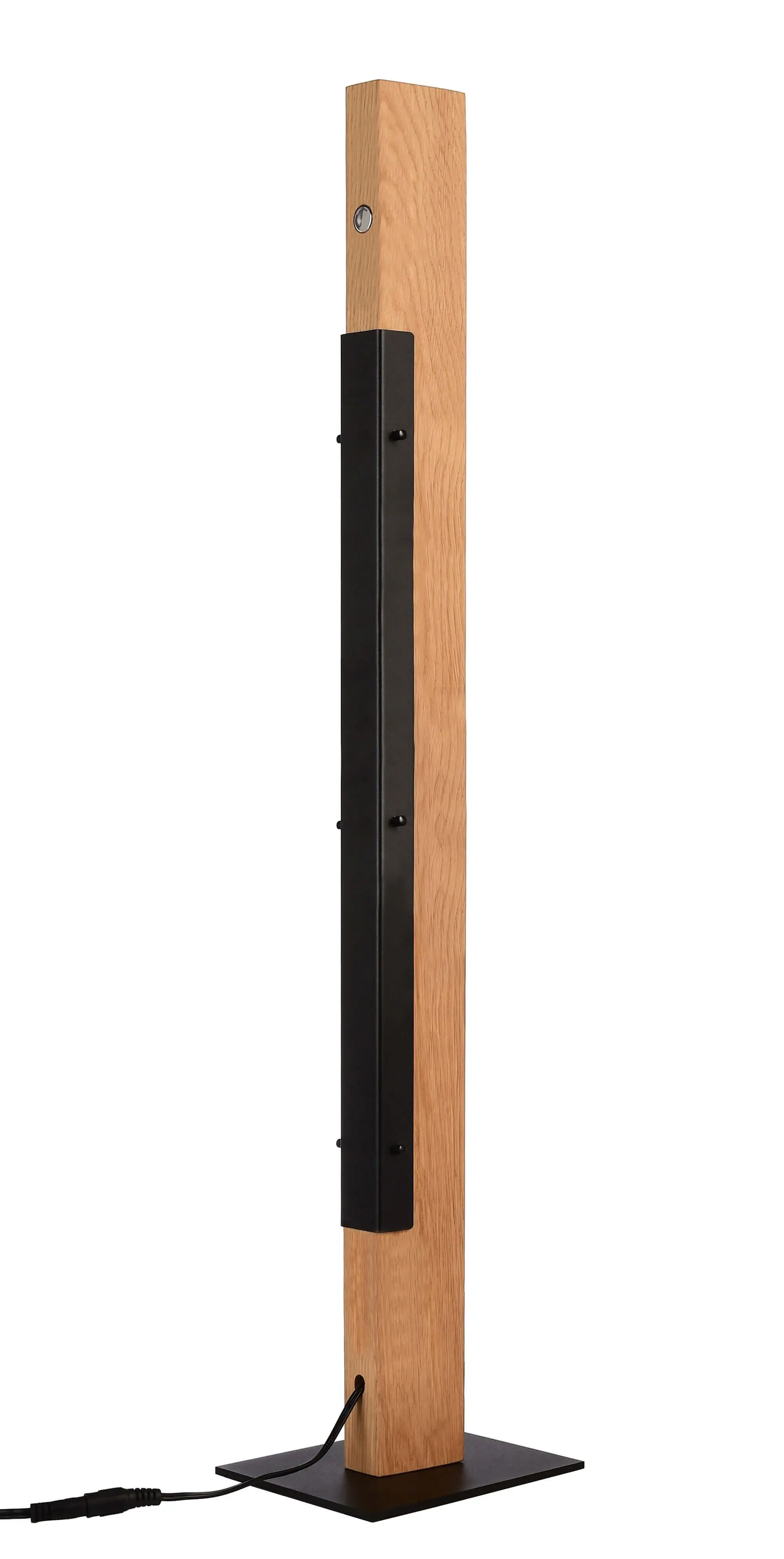 LED-Stehlampe Madera aus Eichenholz Touch Dimmer