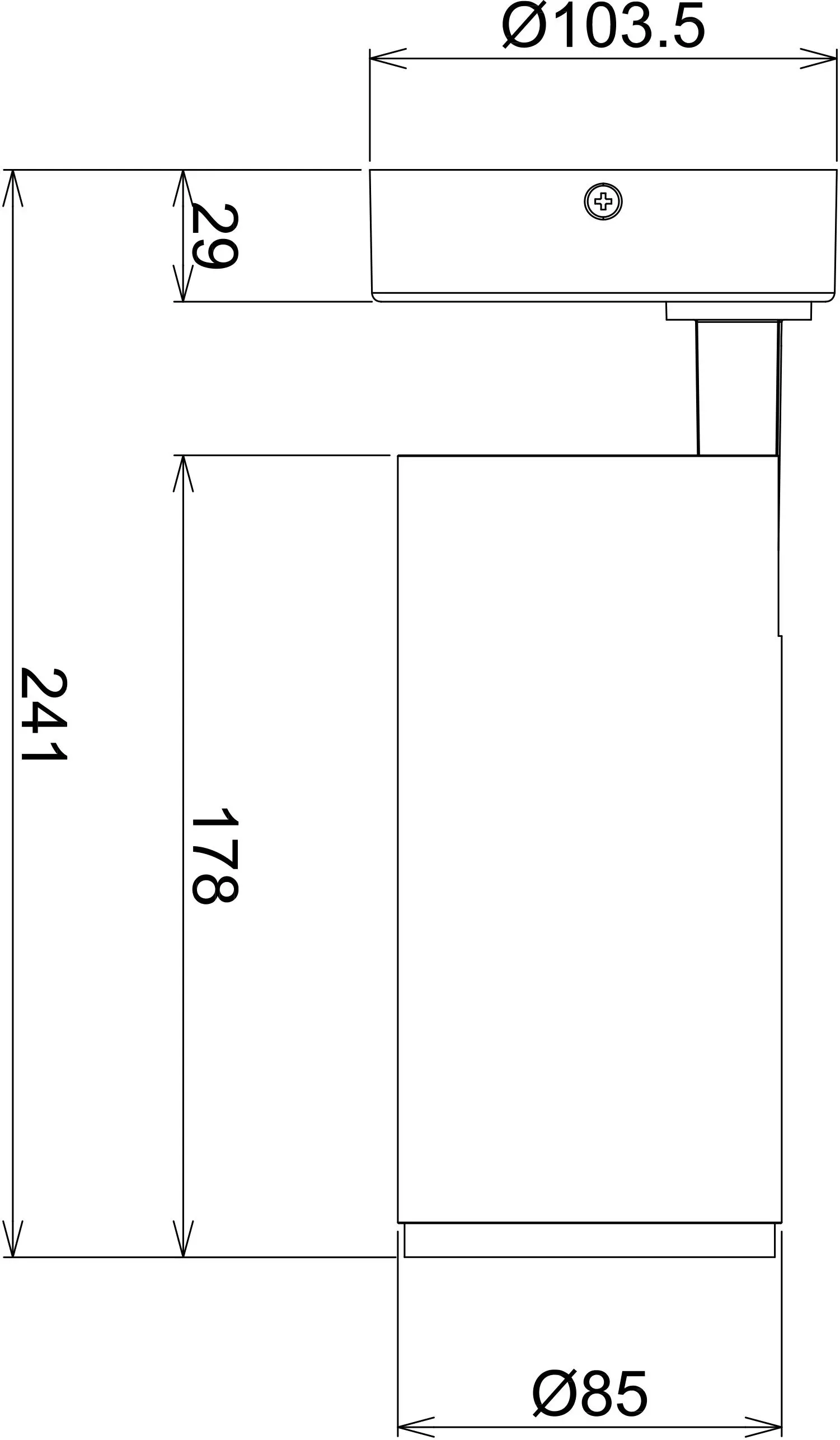 LED-Deckenstrahler Lucea 15 Switch 3000K/4000K schwarz