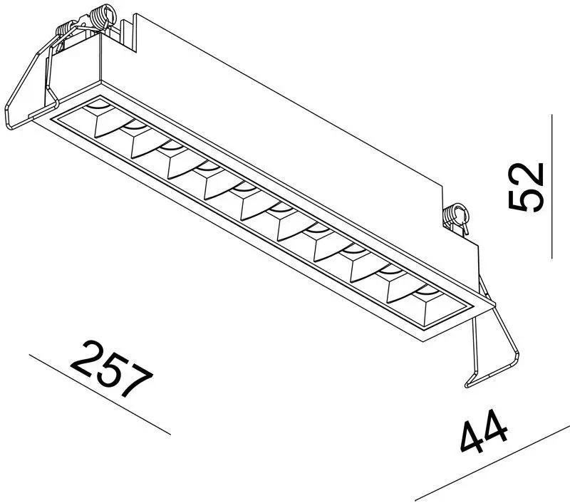 LED-Einbauleuchte Ceti 10 versch. Reflektoren 20W