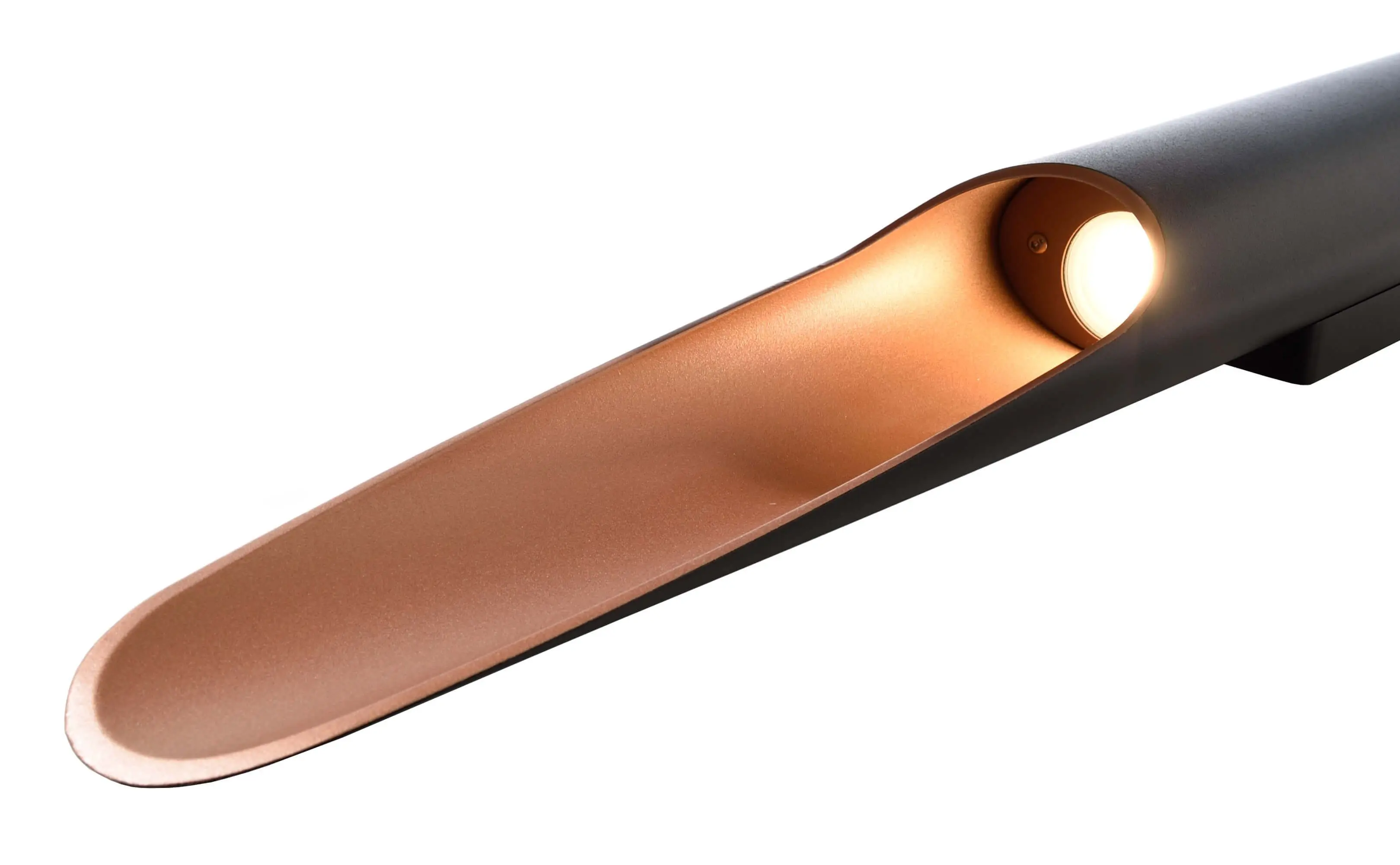 LED-Wandlampe Apodis Up&Down schwarz roségold 80cm