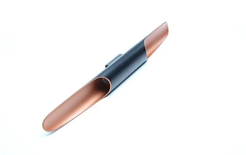 LED-Wandlampe Apodis Up&Down schwarz roségold 80cm