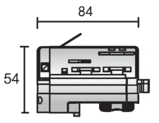 3-Phasen Multi Adapter für D-Line Stromschiene grau