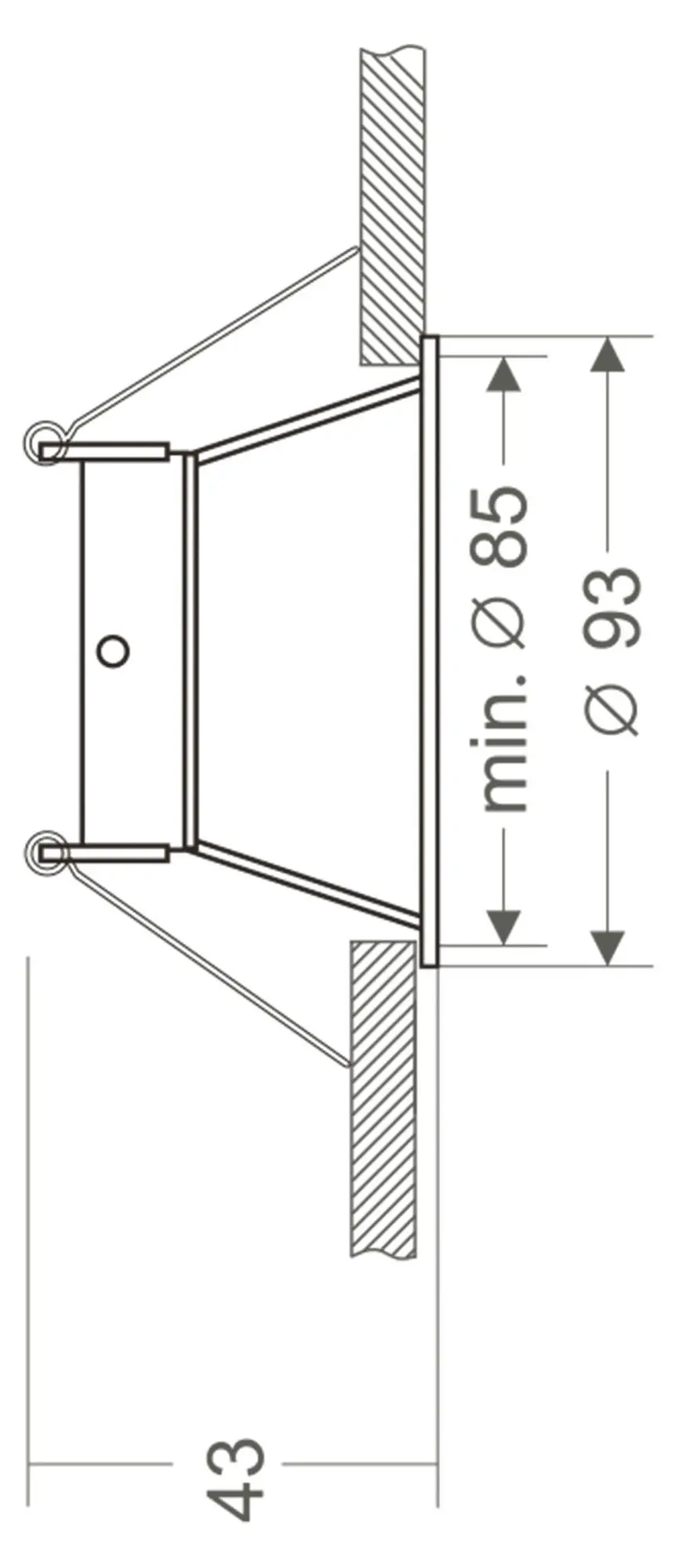 Einbaustrahler Arktur Spectrum in rund weiß Ø 9.3cm