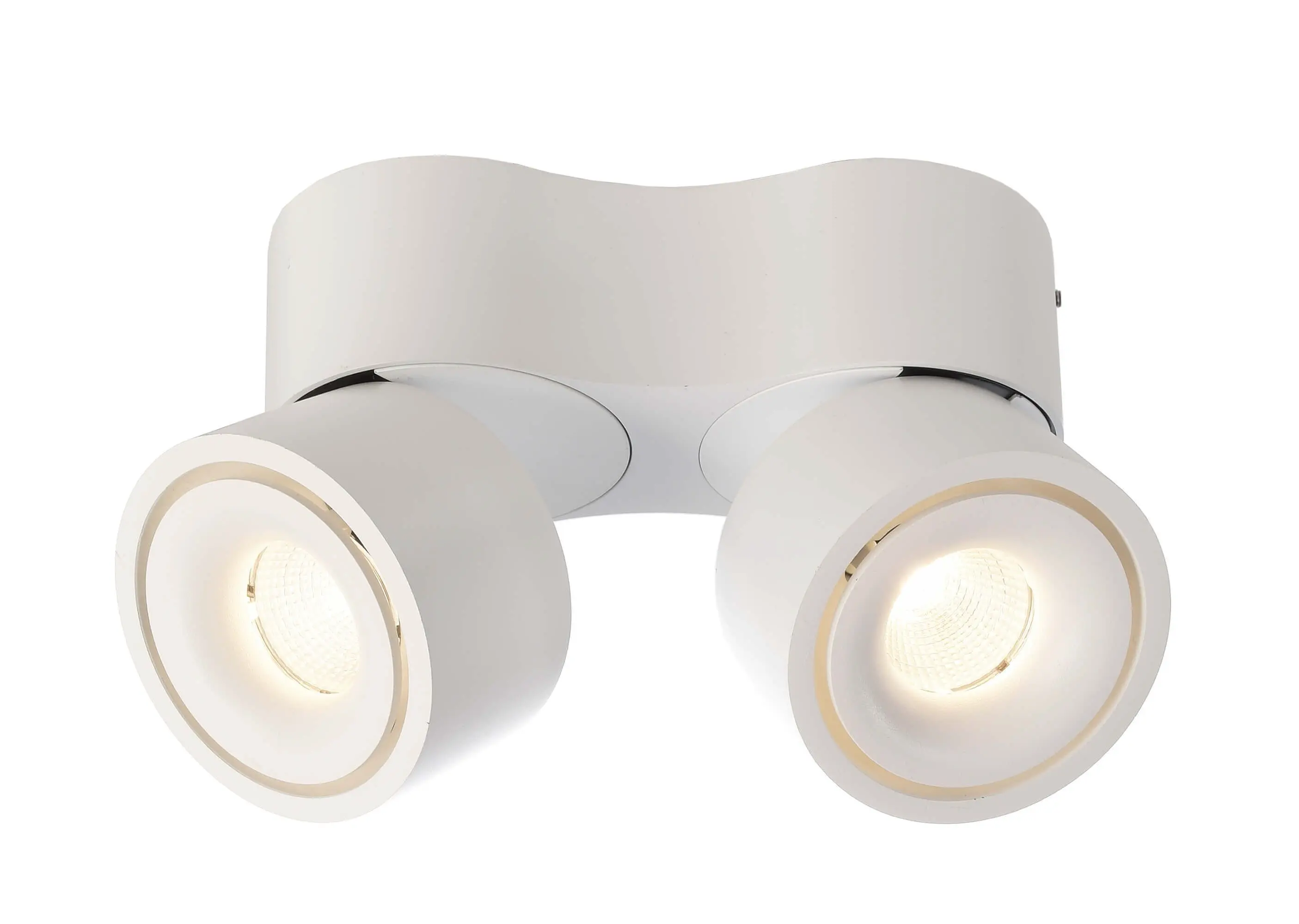 LED-Deckenlampe Uni Double Flex Mini in weiß