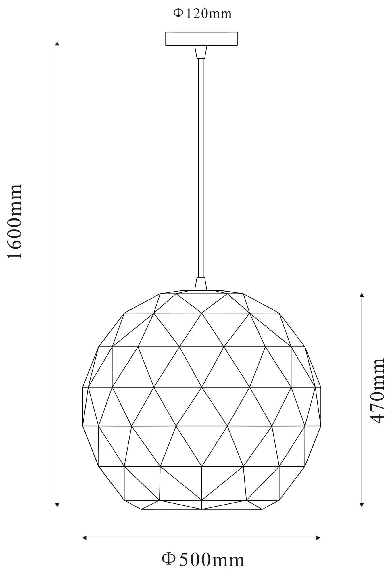 Hängeleuchte Asterope rund Blickfänger weiß Ø 50cm