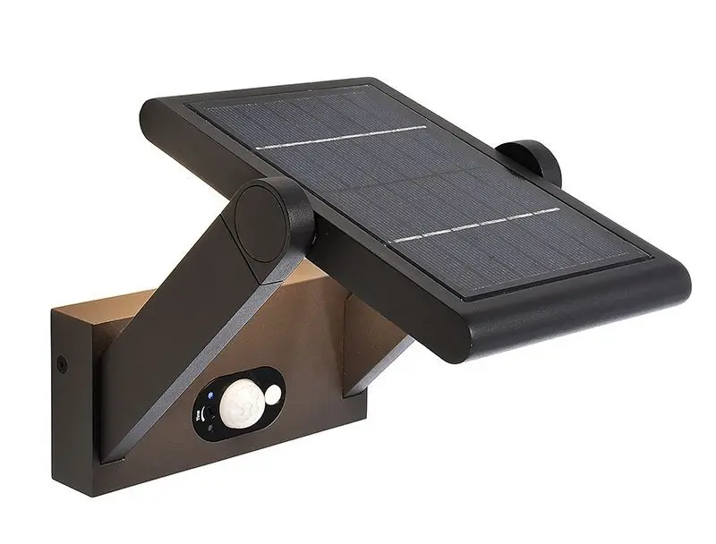 Solar Wandleuchte LED Premium I mit Sensor, schwenkbar