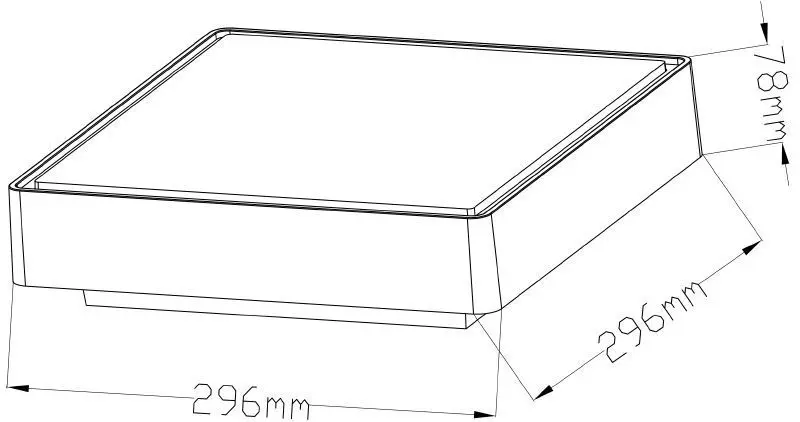 LED-Deckenleuchte außen Quadrata II in grau 16W, 30x30cm