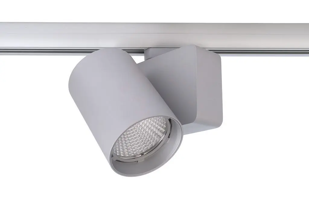 3-Phasen LED-Strahler Nihal Maxi 4000K Ø 8.6cm silber