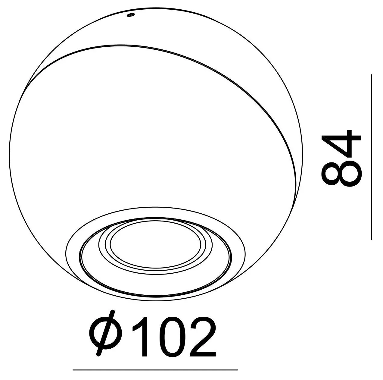 LED-Deckenleuchte Bellatrix Round V in weiß