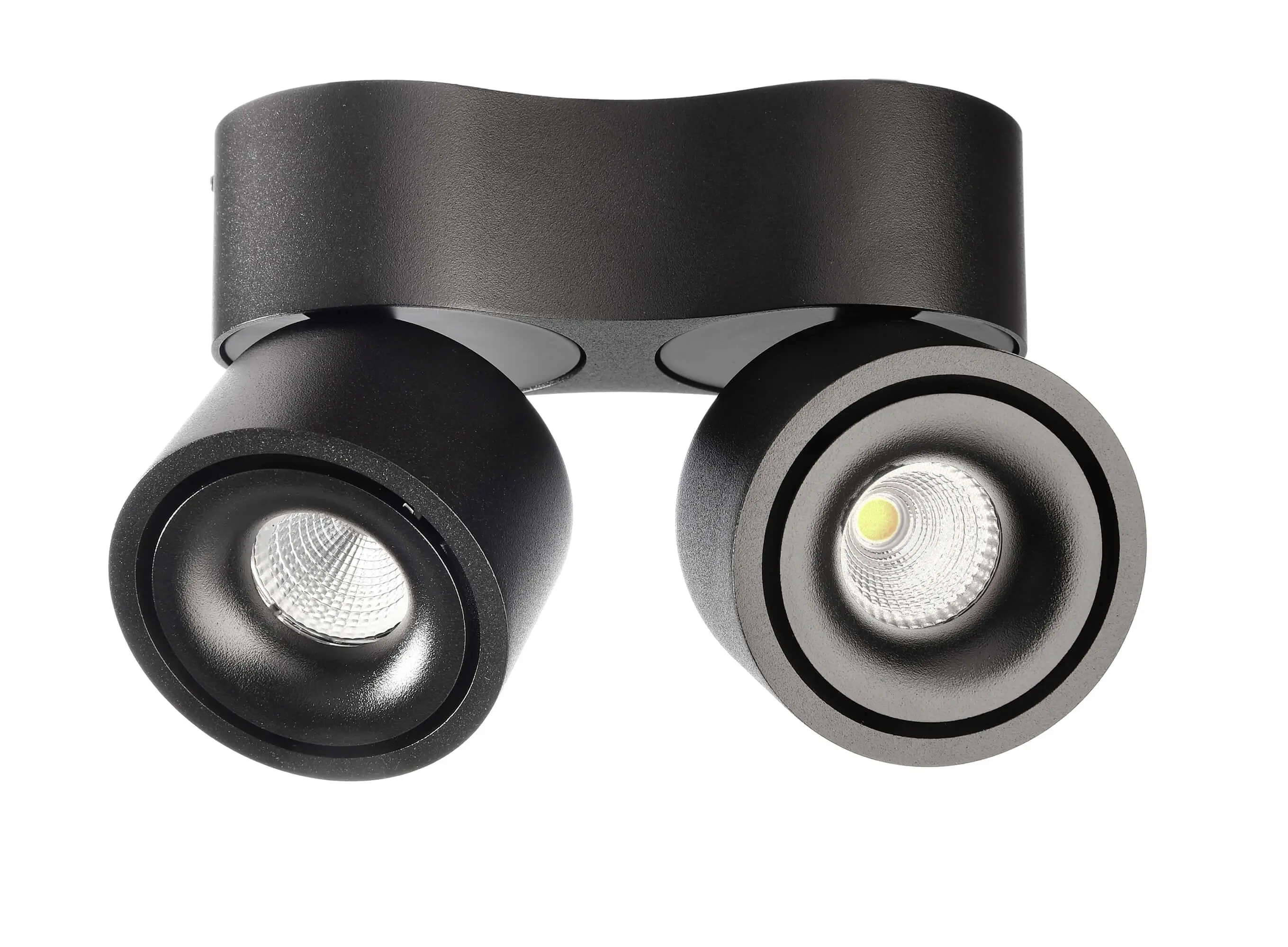 LED-Deckenlampe Uni Double Mini schwarz 21W 2700K 1240lm