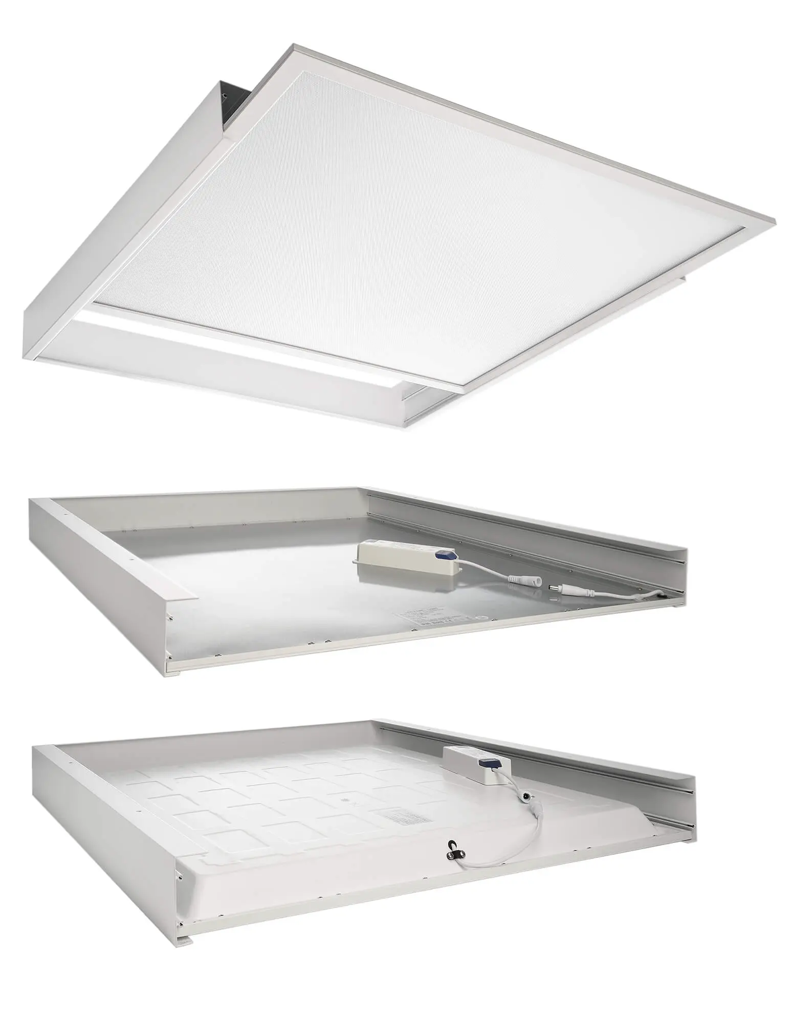 Aufbaurahmen weiß für LED-Panels 59.5x59.5cm