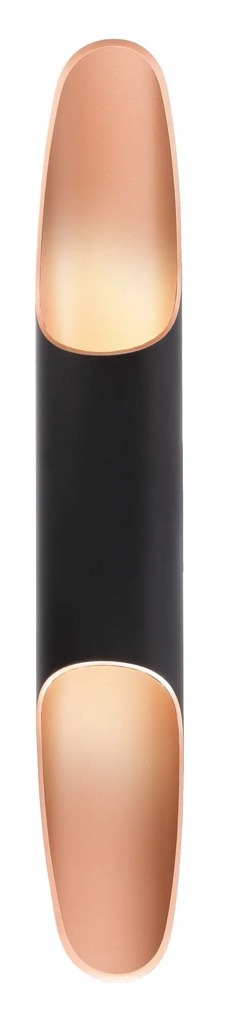 LED-Wandlampe Apodis Up&Down schwarz roségold 50cm