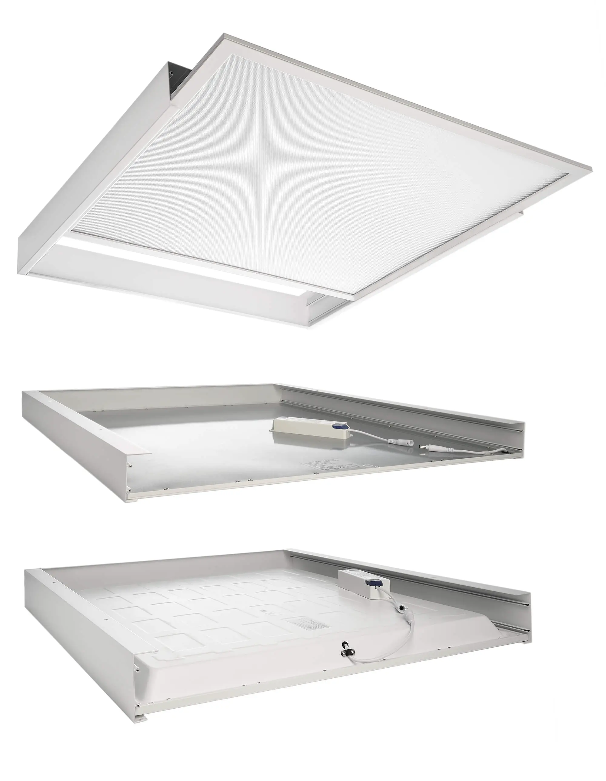 Aufbaurahmen weiß für LED-Panels 62x62cm