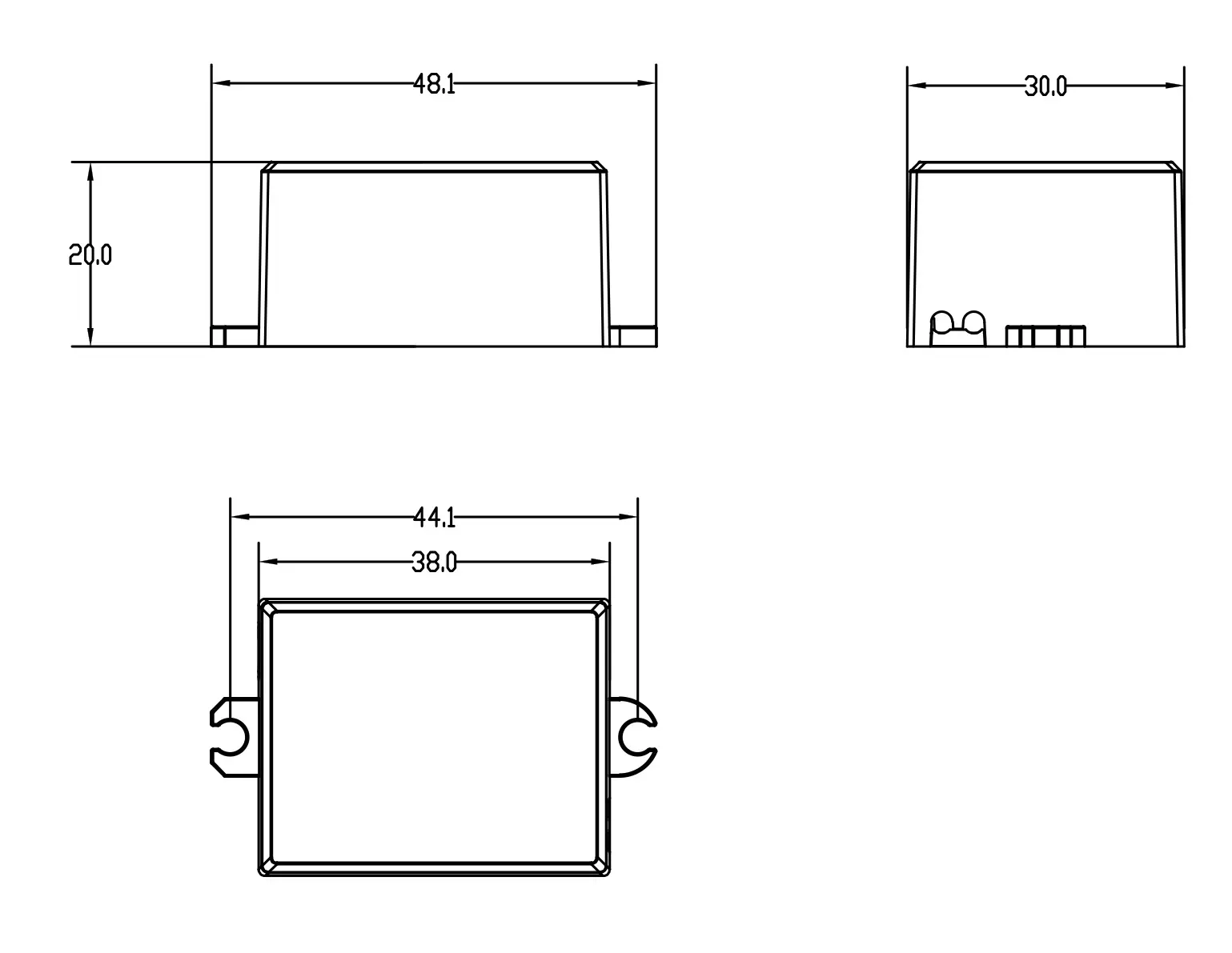 LED-Treiber Mini dimmbar IP65 DC/CC 2.5-6V, 2-4W, 700mA